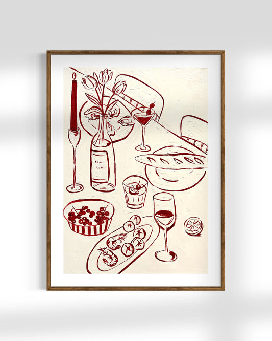 'Come Dine With Me' Art Print