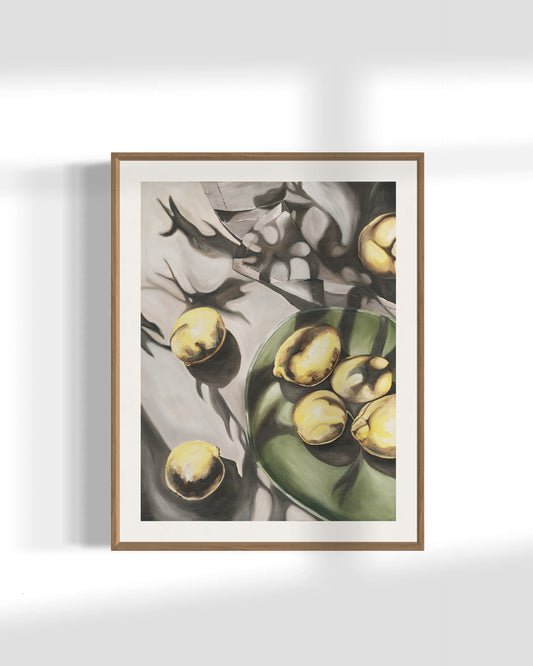 'Lemon Shadow' Art Print