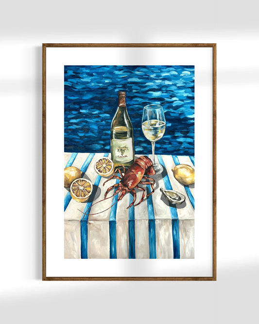 'Kreef & Vino' Original Painting