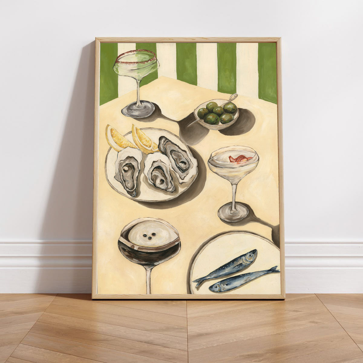 'Tipsy Oysters' Art Print